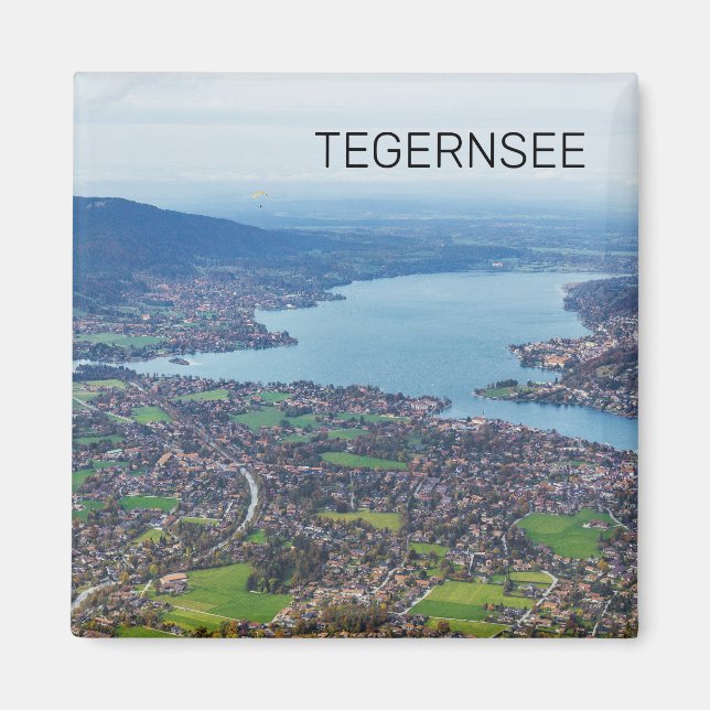 Imán Tegernsee Bavaria Lake Germany Panorama Souvenir (Frente)