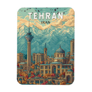 Imán Teherán Irán Ilustracion Viaje de arte