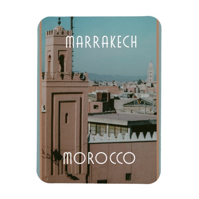 Imán Tejados de Marrakech, Marruecos (Vertical)