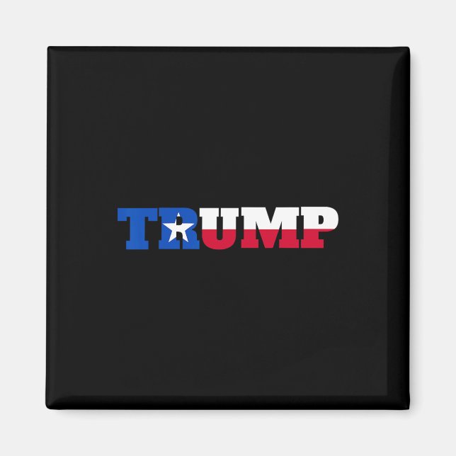 Imán Tejanos De Trump Por Trump (Frente)