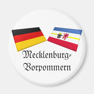 Imán Tejas de la bandera de Mecklemburgo-Pomerania
