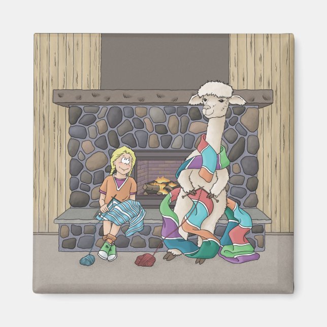 Imán Tejido de Alpaca (Frente)