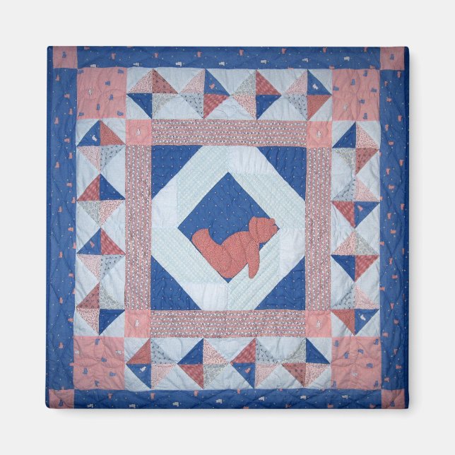 Imán Tejido de oso somnoliento (Frente)