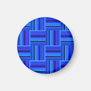 Imán Tejido de rayas azules