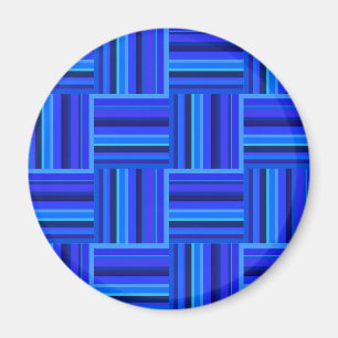 Imán Tejido de rayas azules