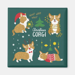 Imán Tejido del tejido del tejido del Corgi el   del