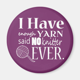 Imán Tejido No Suficiente Yarn/Artesanías {Oscuro}