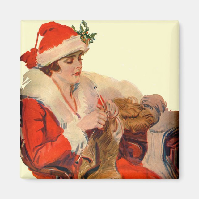 Imán Tejido para Navidades (Frente)