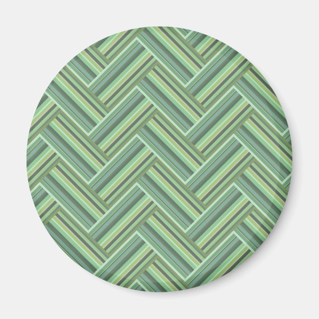 Imán Tejidos de dos hojas de color verde oliva (Frente)