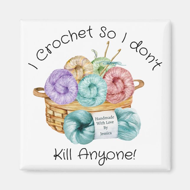 Imán Tejo Crochet Personalizado (Frente)