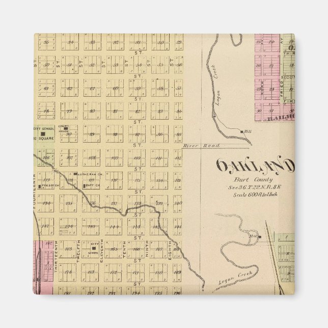 Imán Tekamah, Oakland y Lyon, Nebraska (Frente)