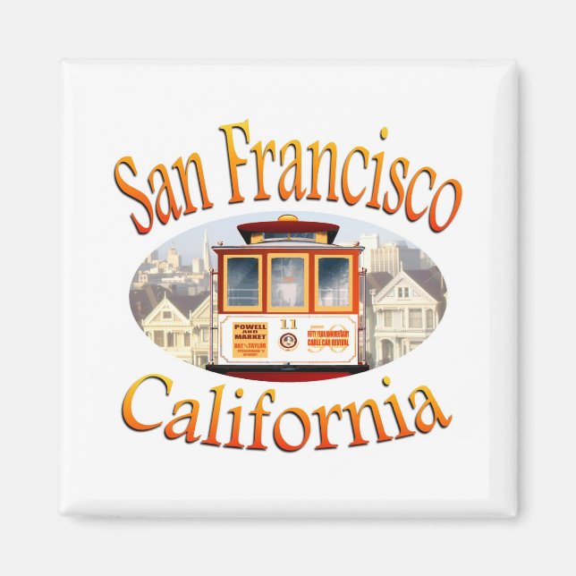 Imán Teleférico de San Francisco (Frente)