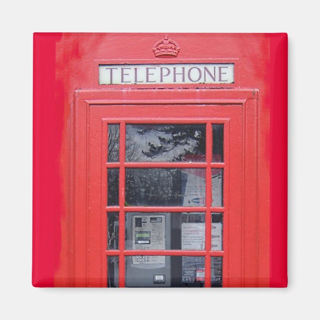 Imán Teléfono rojo de Londres (Frente)