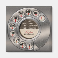 Teléfono rotativo de época