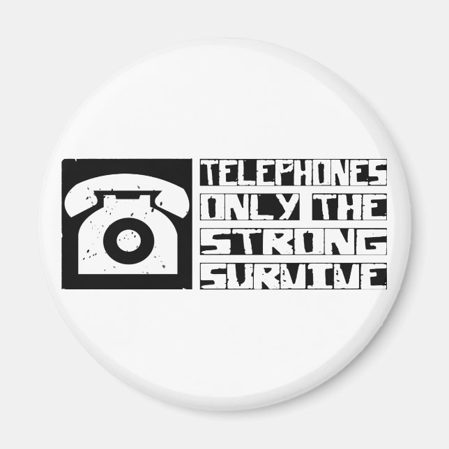 Imán Teléfono Sobrevivir (Frente)