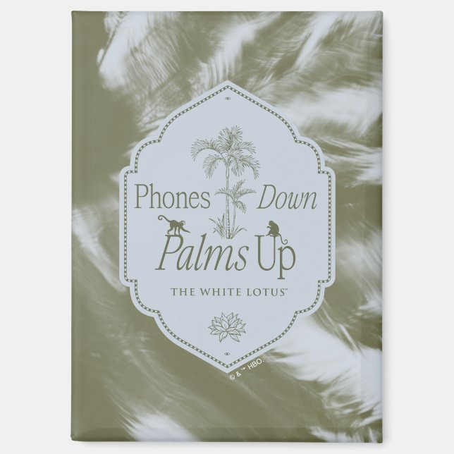 Imán Teléfonos abajo, palmas arriba - El Lotus blanco (Anverso)