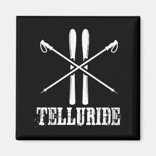 Imán Telluride colorado esquí esquiador esquí bastones 
