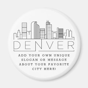 Imán Tema de Denver   Mensaje o lema de la ciudad Perso