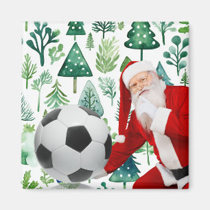 Imán Tema de los Navidades de la pelota de fútbol