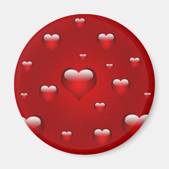 Imán Tema del amor de los corazones (Frente)