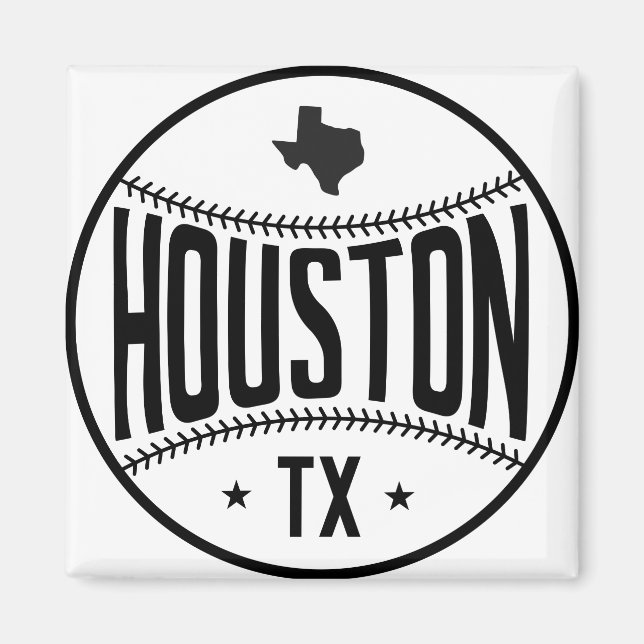 Imán Tema del béisbol de Houston (Frente)