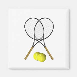 Imán Tema del deporte del tenis de los dobles