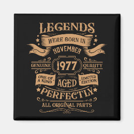 Imán Tema del whisky de cumpleaños vintage personalizad