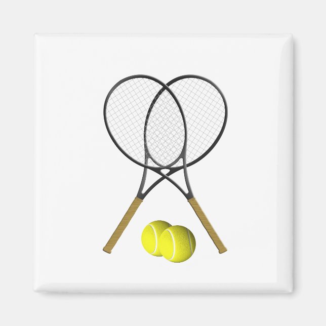 Imán Tema deportivo del Doubles Tennis (Frente)