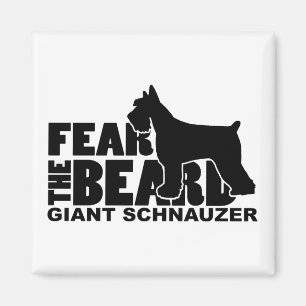 Imán Tema la barba - Schnauzer gigante