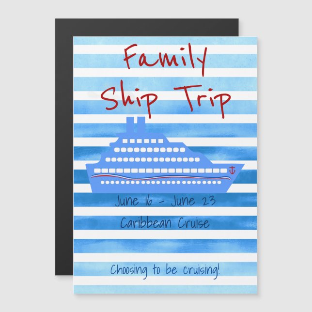 Imán temático de crucero personalizado (Anverso/Reverso)
