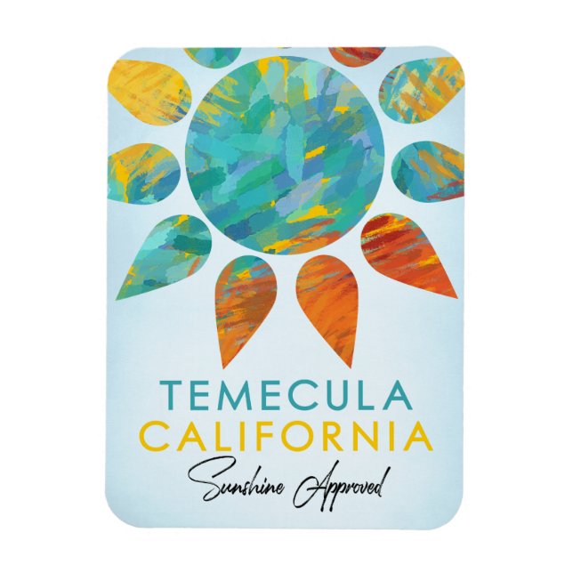 Imán Temecula California Sunshine Travel (Vertical)