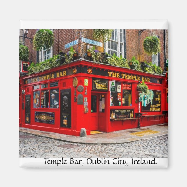 Imán Temple Bar, Dublin City, Irlanda (Frente)