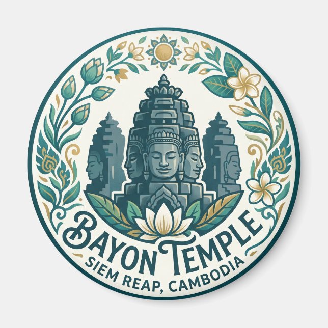 Imán Templo Bayon Camboya (Frente)