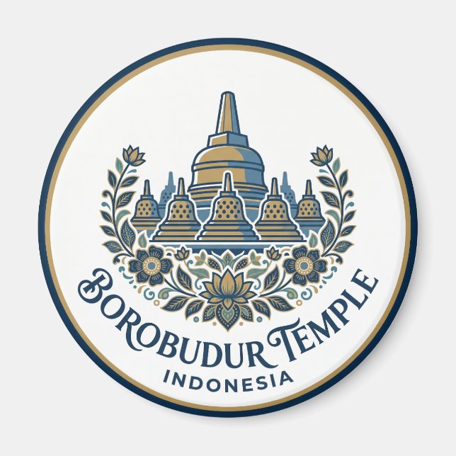 Imán Templo Borobudur Indonesia (Frente)