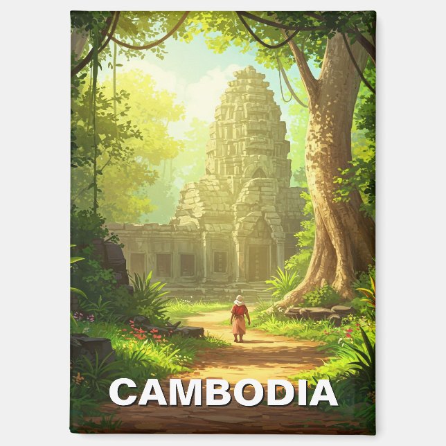 Imán Templo de Angkor Wat Camboya (Anverso)