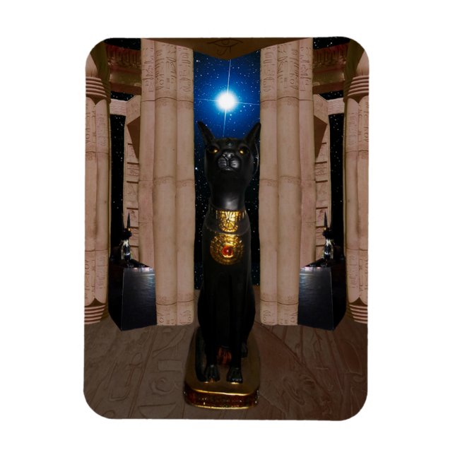 Imán Templo De Bastet Photo Magnet (Vertical)