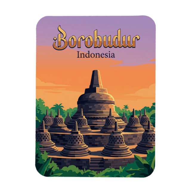 Imán Templo de Borobudur Indonesia (Vertical)