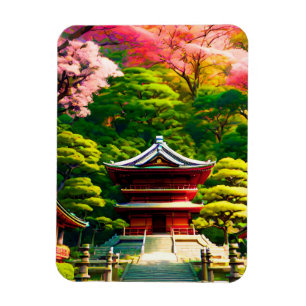 Imán Templo de Cerezo Blossom