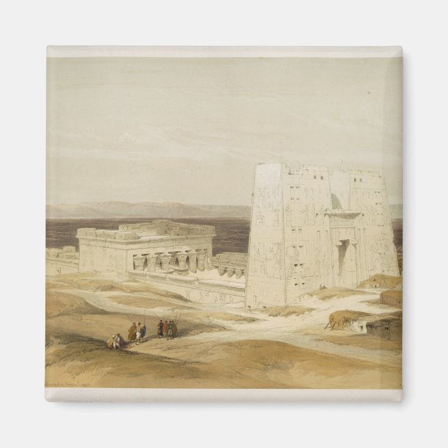 Imán Templo de Edfu, antigua Apollinópolis, Alto Egipto (Frente)