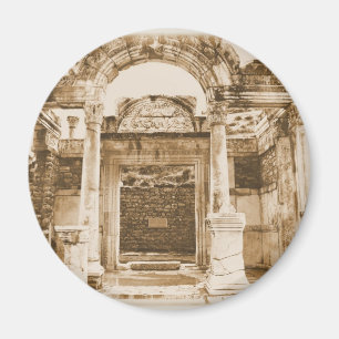 Imán Templo de Hadrian en FOTOGRAFÍA del VINTAGE de