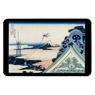 Imán Templo de Honganji Vista del Mt. Fuji Grabado en m