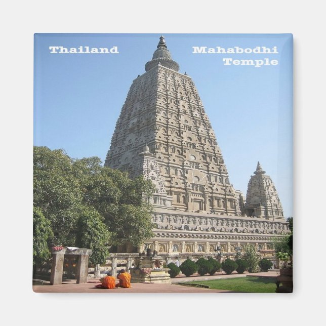 Imán Templo de MAHABODHI, Tailandia, Asia, Fridge (Frente)