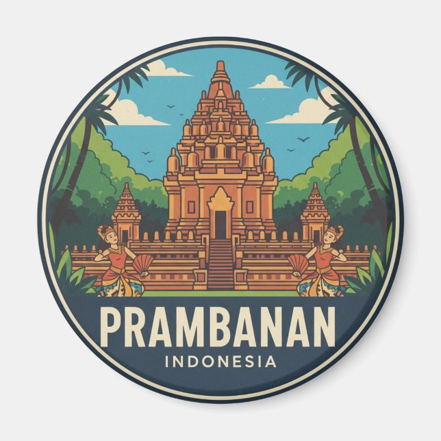 Imán Templo de Prambanan Indonesia UNESCO (Frente)