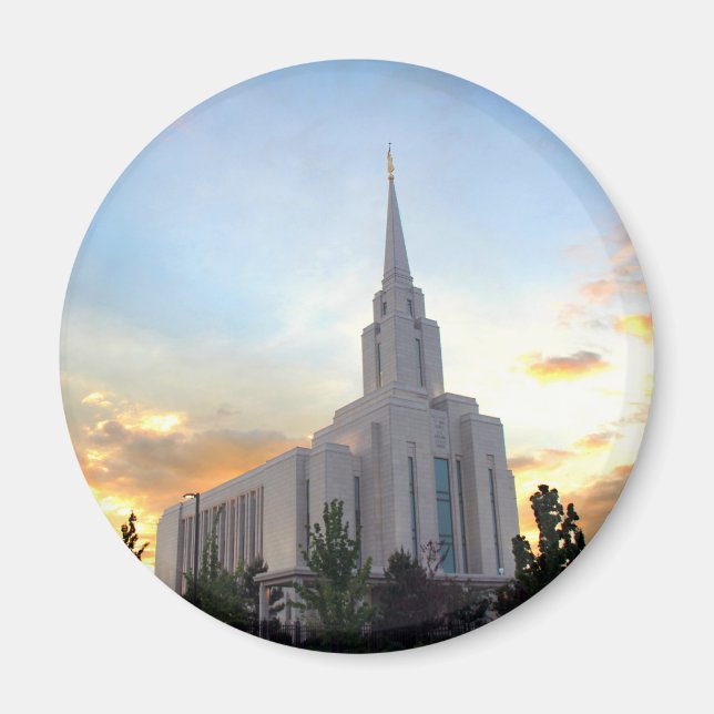 Imán Templo de Utah en la montaña de Oquirrh (Frente)