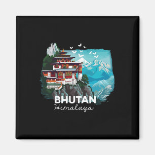 Imán Templo del Himalaya de Bután Traje de senderismo b
