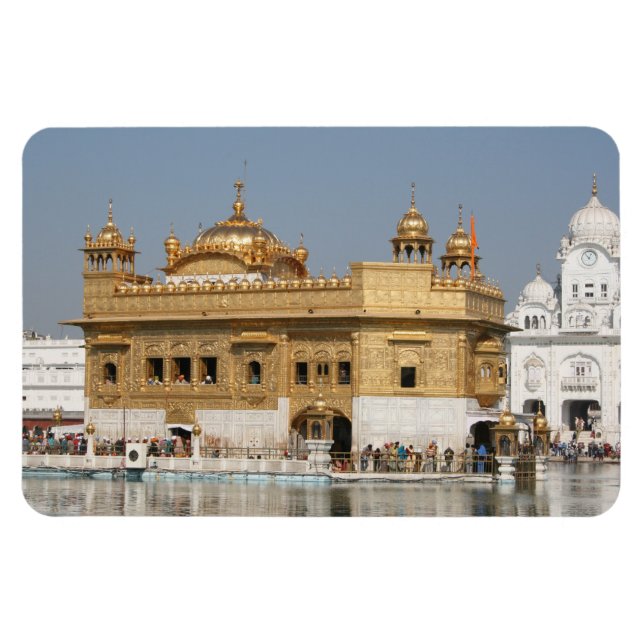 Imán Templo dorado Harmandir Sahib Amritsar Norte de In (Horizontal)