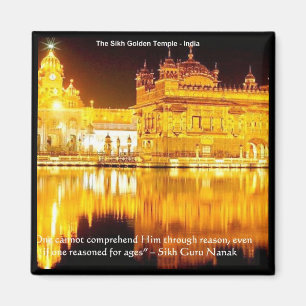 Imán Templo Dorado Sij en India Regalos y Camisetas