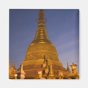 Imán Templo Shwe Myin Tin, atardecer, Make Tehi Lar,