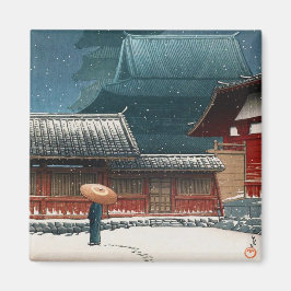 Imán Templo Tennô-ji en Osaka hasui kawase shin hanga