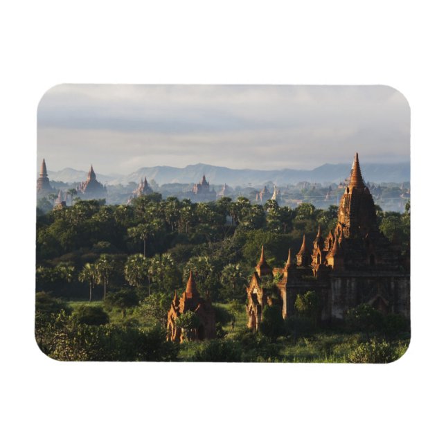Imán Templos al amanecer, Bagan, Myanmar (Horizontal)